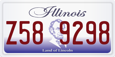 IL license plate Z589298