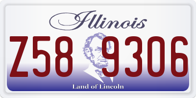 IL license plate Z589306