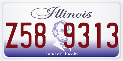 IL license plate Z589313
