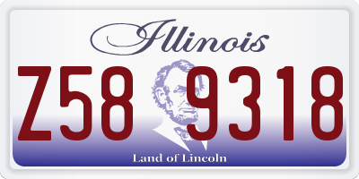 IL license plate Z589318