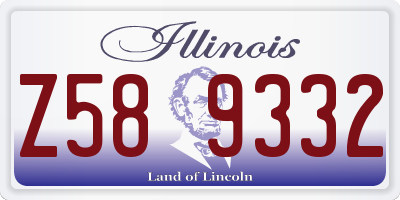 IL license plate Z589332