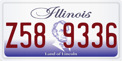 IL license plate Z589336