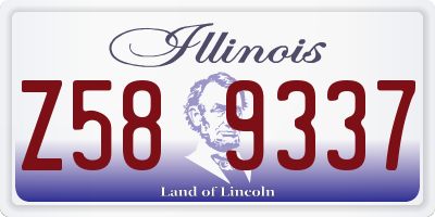 IL license plate Z589337