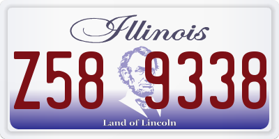 IL license plate Z589338