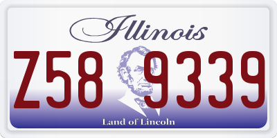 IL license plate Z589339