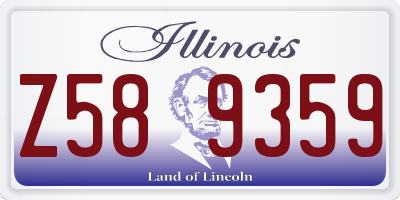 IL license plate Z589359