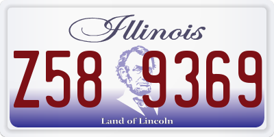 IL license plate Z589369