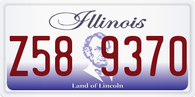 IL license plate Z589370