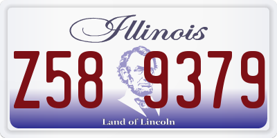 IL license plate Z589379