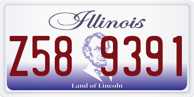 IL license plate Z589391