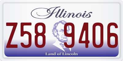 IL license plate Z589406
