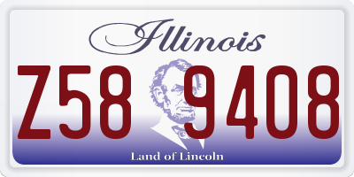 IL license plate Z589408