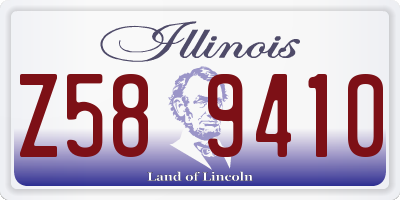 IL license plate Z589410