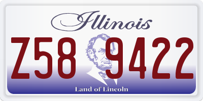 IL license plate Z589422