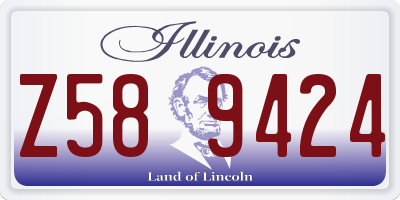 IL license plate Z589424