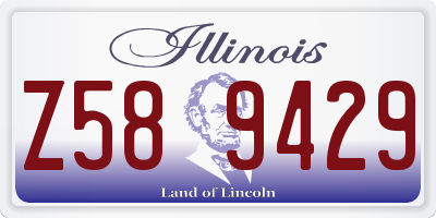 IL license plate Z589429