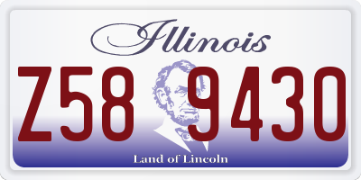 IL license plate Z589430
