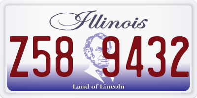 IL license plate Z589432