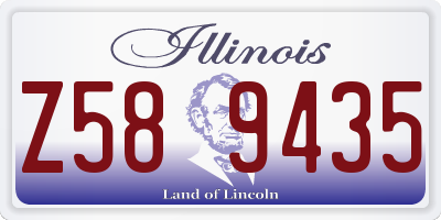 IL license plate Z589435