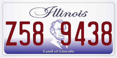 IL license plate Z589438
