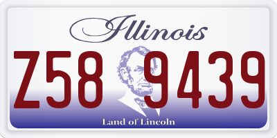IL license plate Z589439
