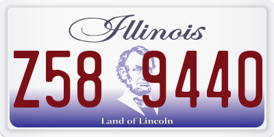 IL license plate Z589440