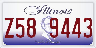IL license plate Z589443