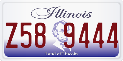 IL license plate Z589444