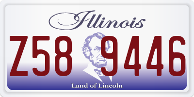 IL license plate Z589446