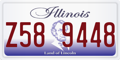 IL license plate Z589448