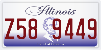IL license plate Z589449