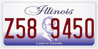 IL license plate Z589450