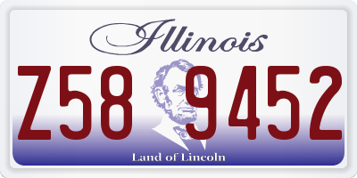 IL license plate Z589452