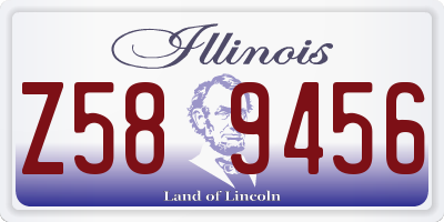 IL license plate Z589456