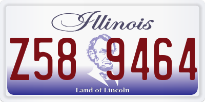 IL license plate Z589464