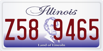IL license plate Z589465