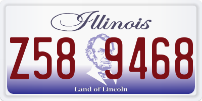 IL license plate Z589468