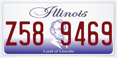 IL license plate Z589469