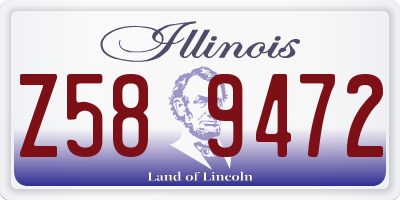 IL license plate Z589472