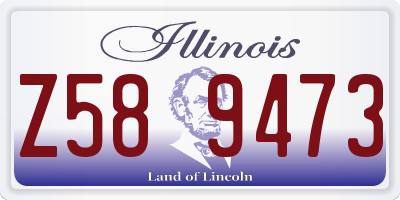 IL license plate Z589473