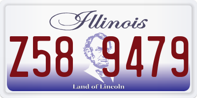 IL license plate Z589479