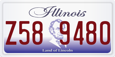 IL license plate Z589480