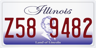 IL license plate Z589482