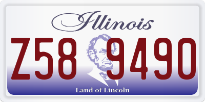 IL license plate Z589490