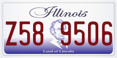 IL license plate Z589506