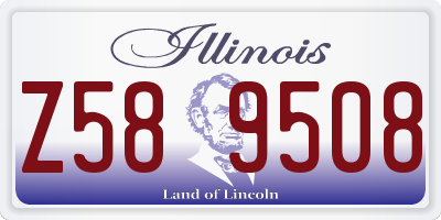 IL license plate Z589508