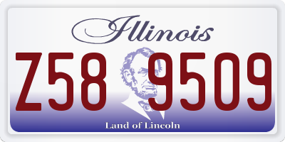 IL license plate Z589509