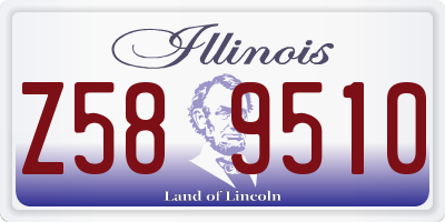 IL license plate Z589510