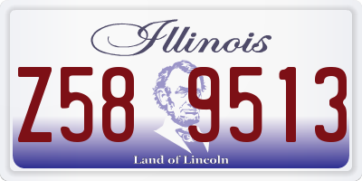 IL license plate Z589513