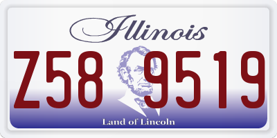 IL license plate Z589519